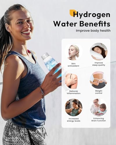 Hydrogen Water Bottle-2025 New Upgraded Hydrogen Water Generator with SPE/PEM Tech,16 OZ Portable Hydrogenated Rich Water Cup Hydro Machine,Health Gift for Home & Family - Image 4