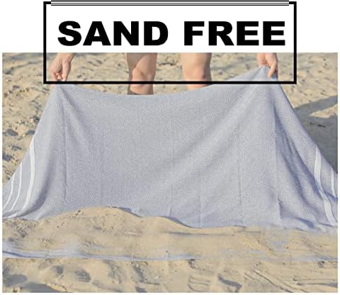 Giant Huge Thin Boho Throw Blanket Turkish Beach Blanket Towel Jumbo Extra Large XL XXL Big Oversized Outdoor Picnic Accessories Airplane Travel Essentials Camping Gears Must Haves Yard Yoga Mat Aqua - Image 4