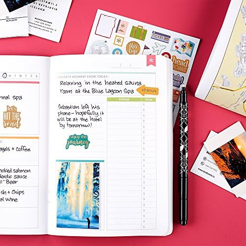 Erin Condren Designer Petite Planner - Travel Petite Planner, Includes Flight Schedule Details, Packing List by Category, Journaling for Experiences, and Spending 5.7x8.25 - Image 8